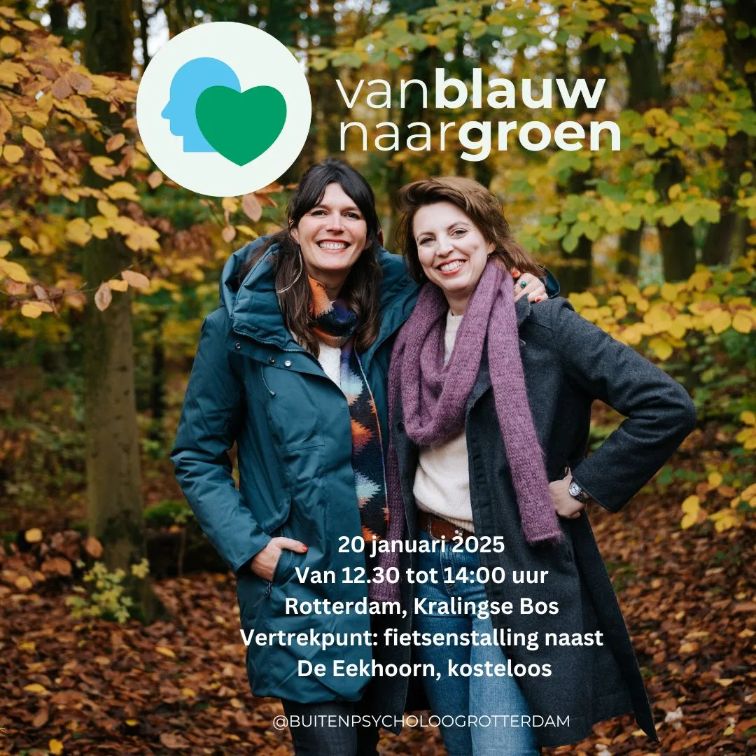 Uitnodiging Van Blauw naar Groen Rotterdam 20 januari 2025 - Buitenpsycholoog Rotterdam